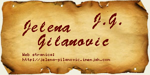 Jelena Gilanović vizit kartica